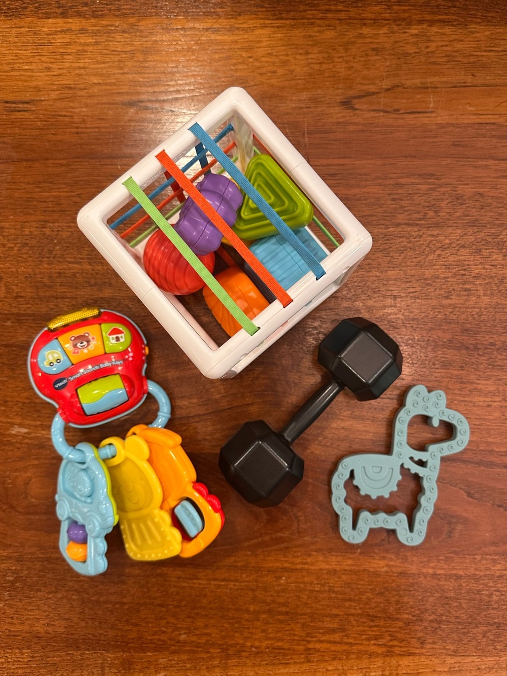 LIKE New/New Bundle of Baby Toys - Rattle, Sound Toy, Shape Sorter, Teether